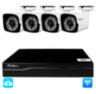 Комплект видеонаблюдения WIFI 3Мп KIT-W304TB беспроводной, 4 камеры для улицы, удаленный доступ