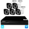 Комплект видеонаблюдения WIFI 3Мп KIT-W305TB беспроводной, 5 камер для улицы, удаленный доступ