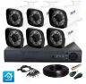 Комплект видеонаблюдения AHD 2Мп KIT-C206HD 6 камер для улицы