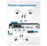 Комплект видеонаблюдения IP 5Мп Nevview NVE-D502-POE 2 камеры с ночной съемкой для помещения, с датчиком движения