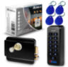 Система СКУД KIT-K33EM-B на 1 дверь, кодовая панель со считывателем RFID 125 кГц EM-Marine, замок черный НЗ