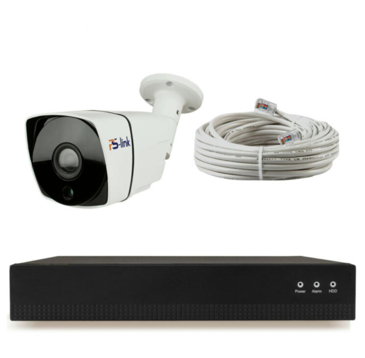 Комплект видеонаблюдения IP Ps-Link KIT-C201IP / 2Мп / 1 камера