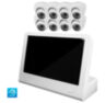 Комплект видеонаблюдения IP Ps-Link KIT-A208IP-POE-LCD / 2Мп / 8 камер / монитор