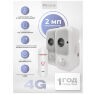 Комплект видеонаблюдения 4G 2Мп KIT-WPS202-4G 2 камеры с аккумулятором, для помещения, микрофон, динамик, ночное видение