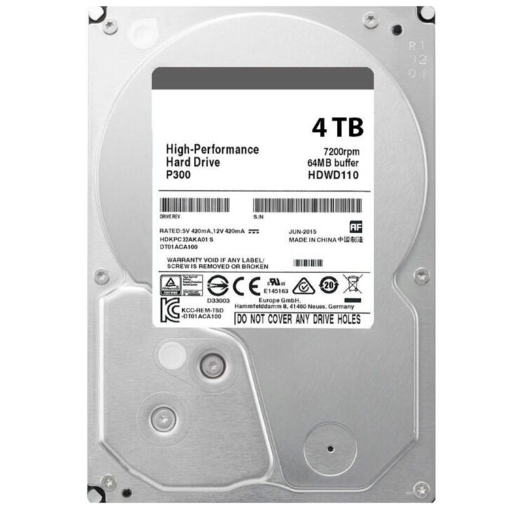 Жесткий диск для видеорегистратора HDD 4 TB