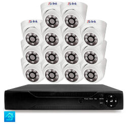 Комплект видеонаблюдения AHD 5Мп KIT-A514HD 14 камер для помещения, ночная съемка, датчик движения