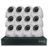 Комплект видеонаблюдения IP 2Мп KIT-A212IP-POE 12 камер с ночной съемкой для помещения, с датчиком движения, питание PoE