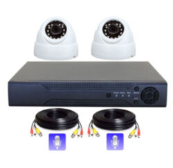 Комплект видеонаблюдения AHD 2Мп PST K02AHM 2 камеры для помещения с микрофоном