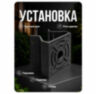Кронштейн монтажный для камеры видеонаблюдения на столб или угол 50мм, печать 3D, черный