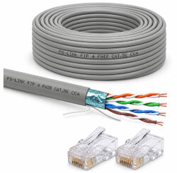 Кабель витая пара FTP4 cat.5E CCA 70 метров FTP-CCA70