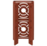 Кронштейн монтажный двойной для камеры видеонаблюдения на столб или угол 50мм, печать 3D, коричневый