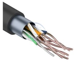 Кабель FTP 4PR 24AWG, CAT5e, наружный (OUTDOOR) (бухта 305м)  REXANT
