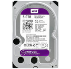 Жесткий диск HDD 3.5 Western Digital Purple SATA 6Тб внутренний (восстановленный)
