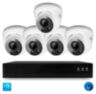 Комплект видеонаблюдения IP 2Мп KIT-A205IPM-POE 5 камер с микрофоном для помещения, питание PoE, ночная съёмка