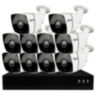 Комплект видеонаблюдения IP 2Мп KIT-С210IP-POE 10 камер с ночной съемкой для улицы, с датчиком движения, питание PoE