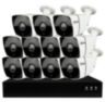 Комплект видеонаблюдения IP 2Мп KIT-С211IP-POE 11 камер с ночной съемкой для улицы, с датчиком движения, питание PoE