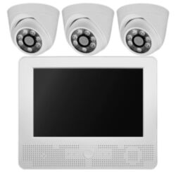 Комплект видеонаблюдения AHD 5Мп  KIT-A9503HD 3 камеры для помещения, регистратор с монитором