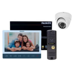 Комплект видеонаблюдения с домофоном вызывной панелью и двумя камерами 2 Мп MilanoHD-301A