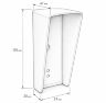 Козырек для панелей доступа UD-CR101 и UD-CR301 зеленый PETG, защита от осадков и солнца