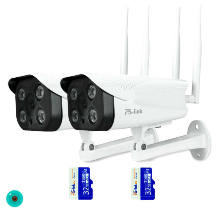 Комплект видеонаблюдения WIFI Ps-Link KIT-XME302-WIFI / 3Мп / 2 камеры