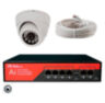 Комплект видеонаблюдения IP 5Мп KIT-A501POE-YE-LT 1 камера с сервисом IPEYE, для ПВЗ, офиса, производства