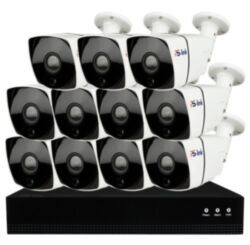 Комплект видеонаблюдения IP 5Мп  KIT-С511IP-POE 11 камер с ночной съемкой для улицы, с датчиком движения, питание PoE