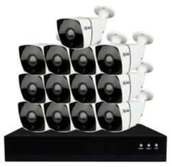 Комплект видеонаблюдения IP 5Мп  KIT-С513IP-POE 13 камер с ночной съемкой для улицы, с датчиком движения, питание PoE