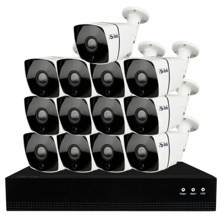 Комплект видеонаблюдения IP 5Мп KIT-С513IP-POE 13 камер с ночной съемкой для улицы, с датчиком движения, питание PoE