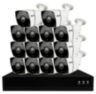 Комплект видеонаблюдения IP 5Мп KIT-С514IP-POE 14 камер с ночной съемкой для улицы, с датчиком движения, питание PoE