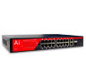 Комплект видеонаблюдения IP 2Мп KIT-B216IP-POE 8 камер для помещения, 8 камер для улицы, ночная съёмка, POE питание