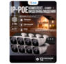 Комплект видеонаблюдения IP 2Мп KIT-C208IP-POE 8 камер с ночной съемкой для улицы, с датчиком движения, питание PoE