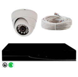 Комплект видеонаблюдения IP 5Мп  KIT-A501IP-YE с облачным сервисом Ipeye, удалённым доступом для ПВЗ, дома, офиса