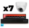 Комплект видеонаблюдения IP 2Мп KIT-A207IP-PL 7 камер, программный датчик движения, удаленный доступ, ночное видение