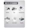 Комплект видеонаблюдения IP 5Мп KIT-A506IP-ST 6 камер для помещения, аналитика, детекция человека, область вторжения
