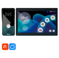 Комплект проводного WIFI видеодомофона  KIT-185DP-306CR-B детекция движения, интерком, реле для замка