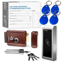 Комплект СКУД Undino KIT-CR301EM-B эл. механический замок, RFID, бюджет 10000