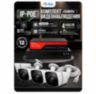 Комплект видеонаблюдения IP 5Мп KIT-C504IP-PL 4 камеры для улицы, программный датчик движения, удаленный доступ, ночное видение