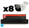 Комплект видеонаблюдения IP 5Мп KIT-C508IP-PL 8 камер для улицы, программный датчик движения, удаленный доступ, ночное видение