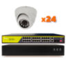 Комплект видеонаблюдения IP Ps-Link KIT-A224IP-POE / 2Мп / 24 камеры / питание POE