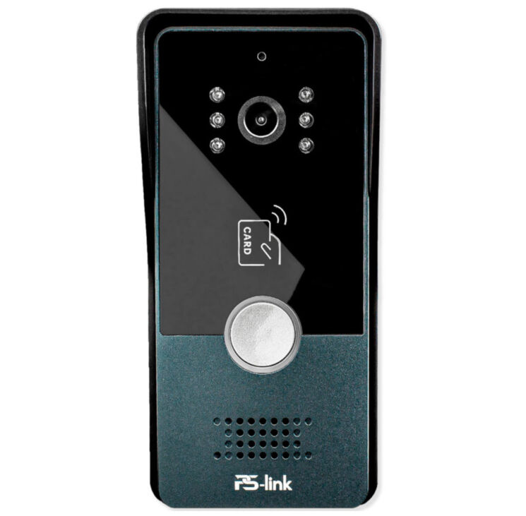 Вызывная панель для видеодомофона PS-306IC-B цифровая IP с Mifare картами, реле замка, металлическая